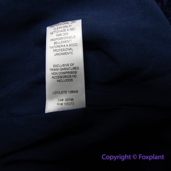 New! Kay Unger Tatum Dress in midnight navy‎ blue, size 10 - Picture 16 of 16